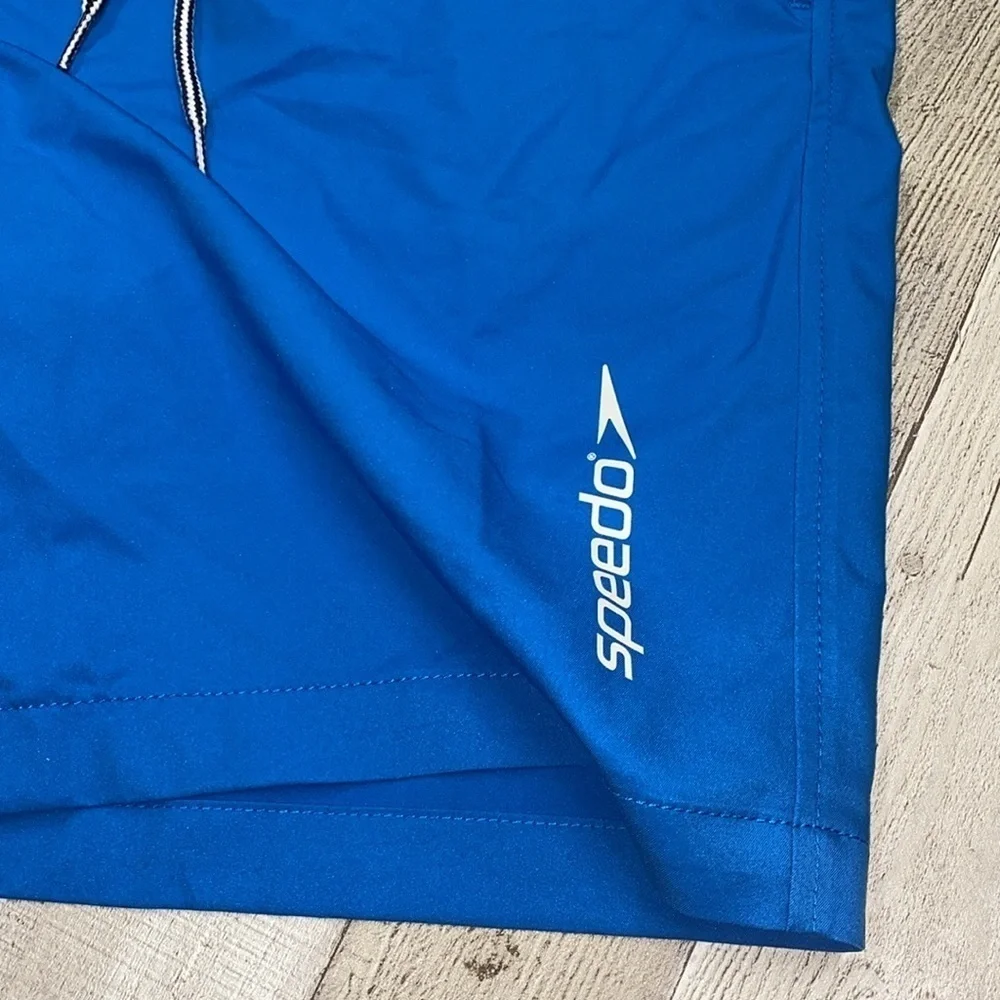 Speedo men’s blue swim athletic shorts size medium
